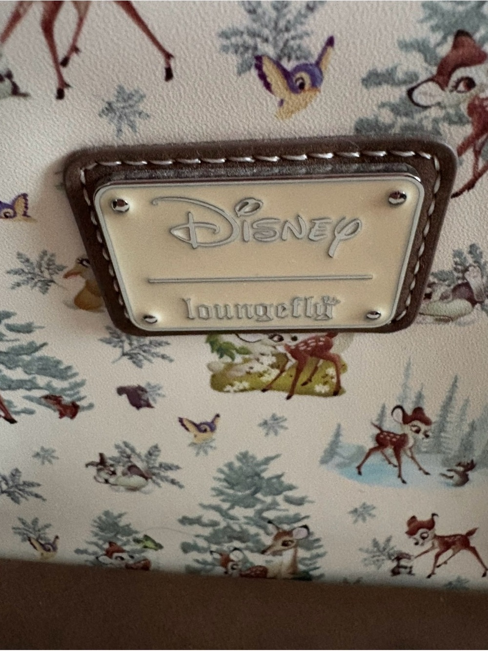 🤎LOUNGEFLY- Disney Bambi Winter Woodland Crossbody Bag - Picture 5 of 6